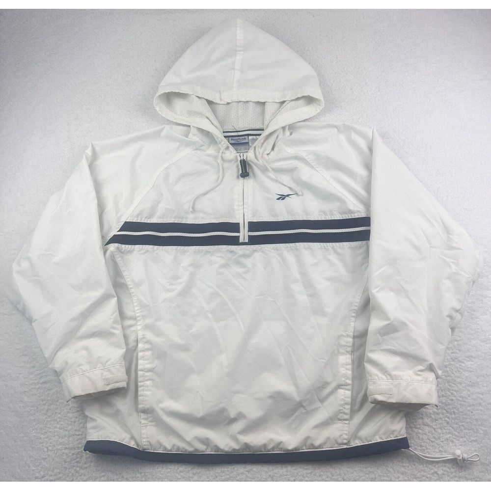 Reebok Windbreaker Jacket Size Large - 1/4 Zip Lightweight